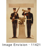 #11421 Picture Of Two Marine Soldiers