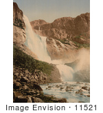 #11521 Picture Of A Waterfall In Hardanger Fjord