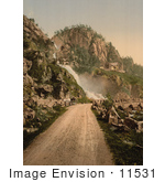 #11531 Picture Of A Road Leading To A Waterfall Norway