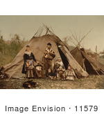 #11579 Picture Of A Lapp Family Norway