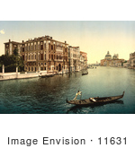 #11631 Picture Of Gondolas On The Grand Canal Venice Italy