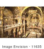 #11635 Picture Of The Interior Or St Marks Venice