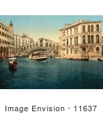 #11637 Picture Of Rialto Bridge Venice Italy