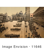 #11646 Picture Of Soldiers In St Mark’S Square