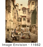 #11662 Picture Of A Venetian Courtyard Venice Italy