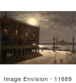 #11689 Picture Of Piazzetta And San Georgio By Moonlight