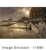 #11690 Picture Of Doges’ Palace And St Mark’S At Night