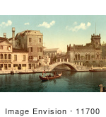 #11700 Picture Of A Gondola And Waterfront Buildings Venice