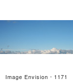 #1171 Photograph Of Blue Sky With White Clouds Over Medford Oregon