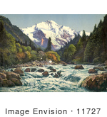 #11727 Picture Of Gorge Of The Lutschine River In Switzerland