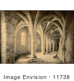 #11738 Picture Of The Basement Of Chillon Castle In Switzerland