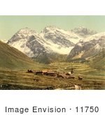 #11750 Picture Of Upper Engadine Sertigthal Grisons Switzerland