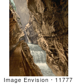#11777 Picture Of A Path In The Gorge Of The Tamina Switzerland