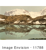#11788 Picture Of Monte Rosa Reflecting In Riffel Lake Switzerland