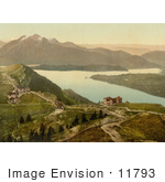 #11793 Picture Of Lake Lucerne Staffel And Mount Pilatus Rigi Switzerland