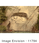 #11794 Picture The Lion Monument In Switzerland