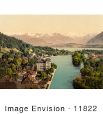 #11822 Picture Of Waterfront Buildings Of Thun Switzerland