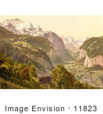#11823 Picture Of Lauterbrunnen Valley In Switzerland