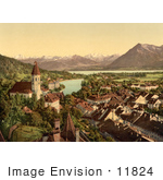 #11824 Picture Of Thun On Lake Thun Switzerland