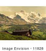 #11828 Picture Of Wengen And Jungfrau Mountains Switzerland