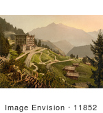 #11852 Picture Of The Grand Hotel In Switzerland