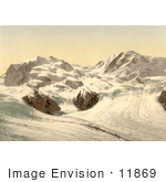 #11869 Picture Of Monte Rosa And Gorner Glacier In Switzerland