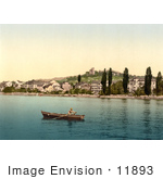 #11893 Picture Of A Boat On Geneva Lake At Clarens