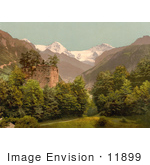 #11899 Picture Of Unspunnen Castle Ruins Interlaken Switzerland