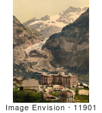 #11901 Picture Of Bear Hotel And Eiger Glacier Switzerland
