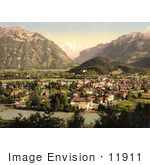 #11911 Picture Of The Aare River Running Through Interlaken