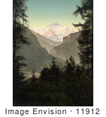 #11912 Picture Of Jungfrau Mountain And Interlaken Switzerland