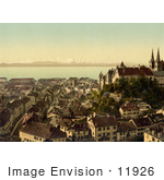 #11926 Picture Of The City Of Neuchatel Switzerland