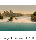 #11953 Picture Of Rhine Falls As Seen From Schlossli