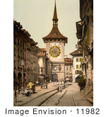 #11982 Picture Of A Street Scene In Berne Switzerland