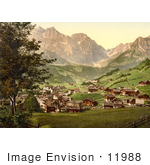 #11988 Picture Of Engelberg Valley And Juchlipass In Switzerland