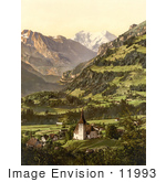 #11993 Picture Of Frutigen And Balmhorn In The Swiss Alps