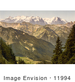 #11994 Picture Of A Landscape With The Bernese Alps