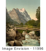 #11996 Picture Of Grindelwald And Eiger Mountain