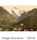 #12019 Picture Of Jungfrau Mountain Over Interlaken Switzerland