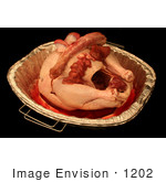#1202 Thanksgiving Photography Of A Heart Liver Gizzard And Neck On A Raw Turkey