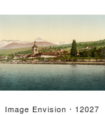 #12027 Picture Of Evian Les Bains On Geneva Lake Switzerland