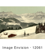 #12061 Picture Of The Rhone Valley In Winter Switzerland