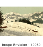 #12062 Picture Of Leysin Chaussy And The Ormont Valley In Winter