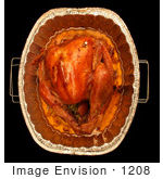#1208 Photography Of The Top Of An Oven Roasted Thanksgiving Turkey
