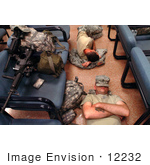 #12232 Picture Of Army Soldiers Sleeping On Teh Floor