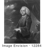 #12284 Picture Of Benjamin Franklin And Lighning