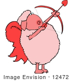 #12472 Cupid Valentine’S Day Sheep Clipart