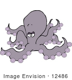 #12486 Octopus Clipart