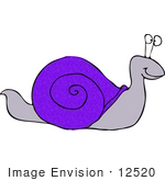 #12520 Snail Clipart