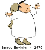 #12575 Male Angel Clipart